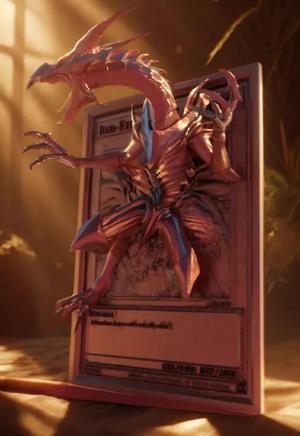 Red Eyes Black Dragon 3D 4D Card Custom YuGiOh