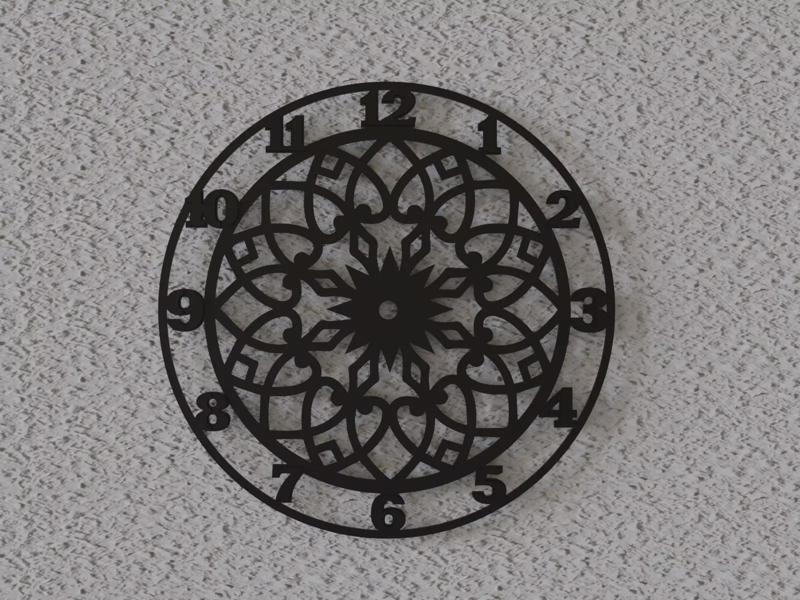 mandala 7 wall clock
