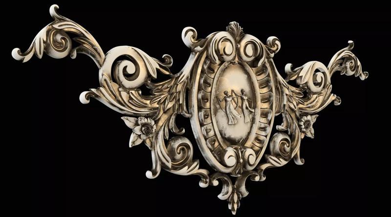 Medallion ornate wall decoration