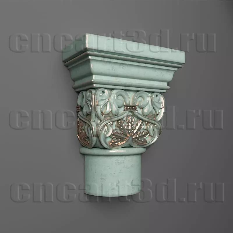 Capital ornate corbel