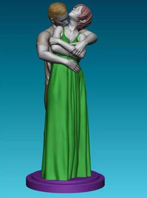 Couple Hugging with cloth