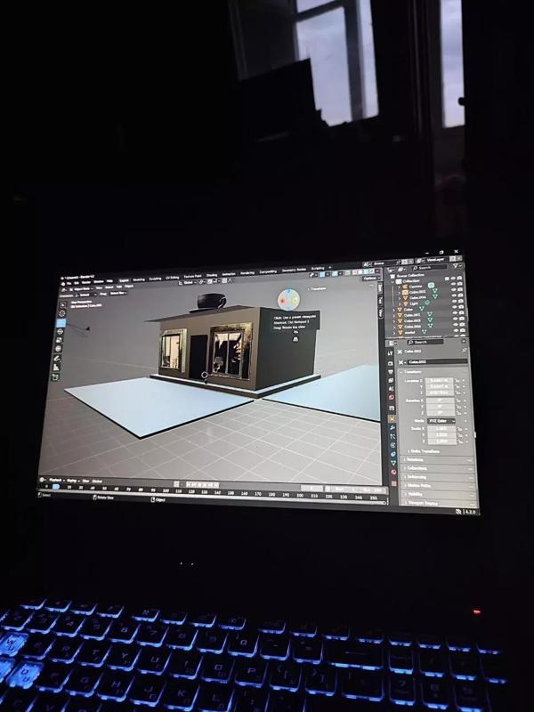 Minimalist Coffee House 3D Concept CoffeeShop ModernCafe