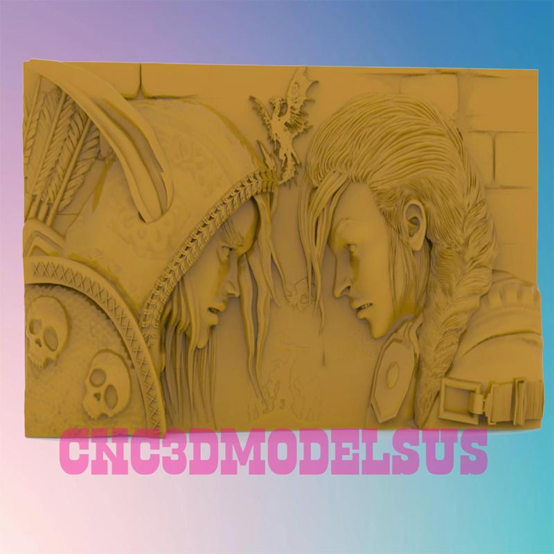 World of Warcraft 3D MODEL STL FILE FOR CNC ROUTER LASER