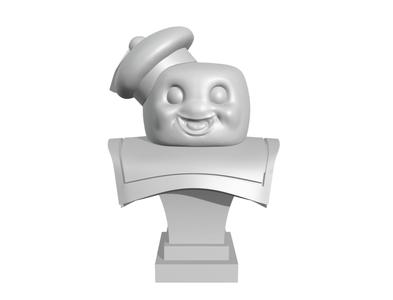 “Marshmallow Man Stay puft (Head Pedestal)”