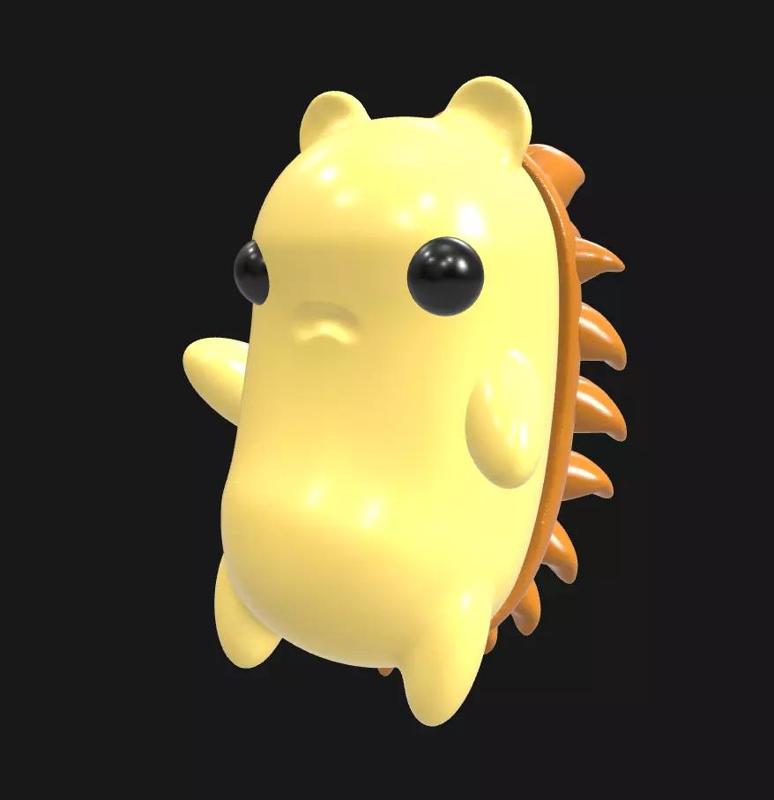 Tuffin -  Chubby Hedge Critter - Cute Fantasy Creature Model