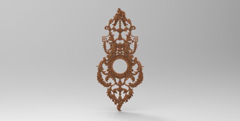 clock 3D  Carved