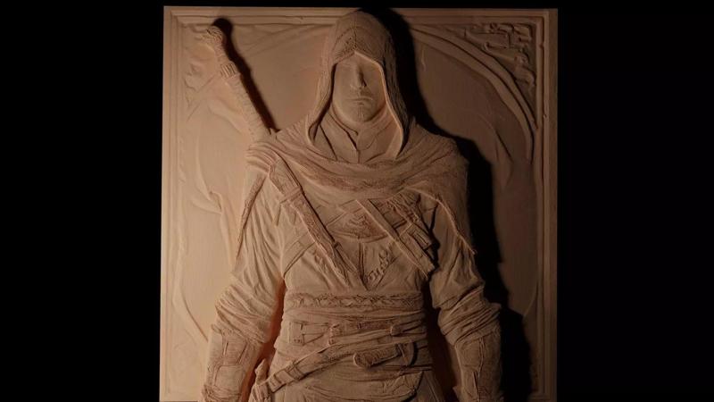Assassins Creed CNC 3d Print High Relief Sand Casting
