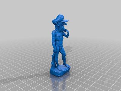 David with Waluigi head