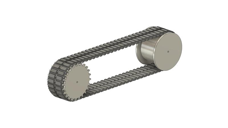 3D Printable continuous tank tracks