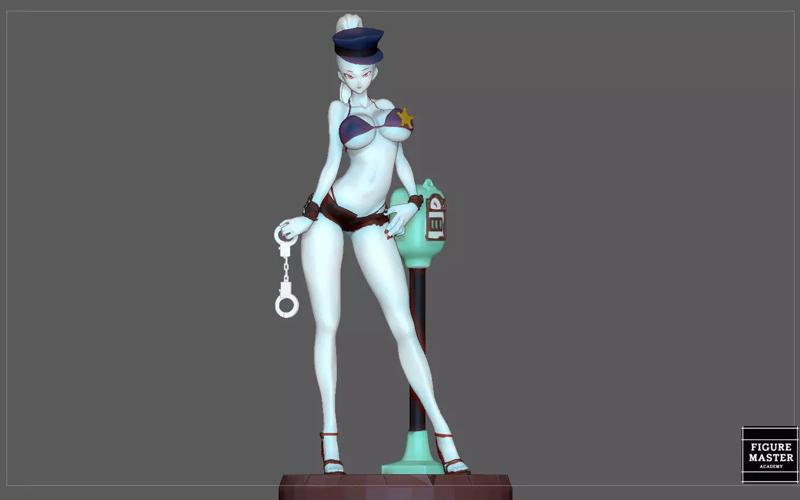 VADOS POLICE girl statue dragonball anime character VIKINI