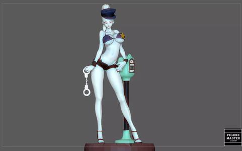 VADOS POLICE girl statue dragonball anime character VIKINI