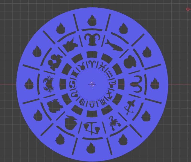 Saint Seiya Sanctuary 12 Houses Clock Stencil also objetive marker