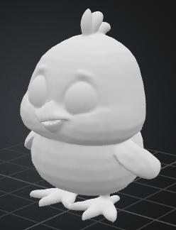 Cute chick figurine (chick)
