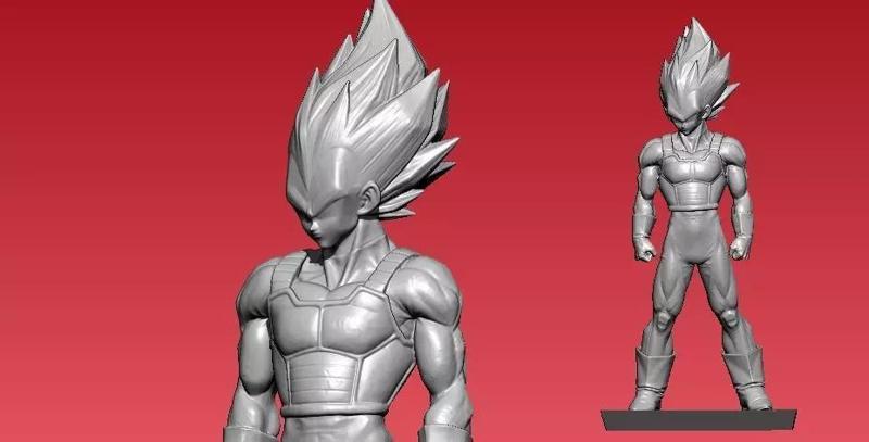 Vegeta Cadic Dragon ball Z model - Statue -3D print