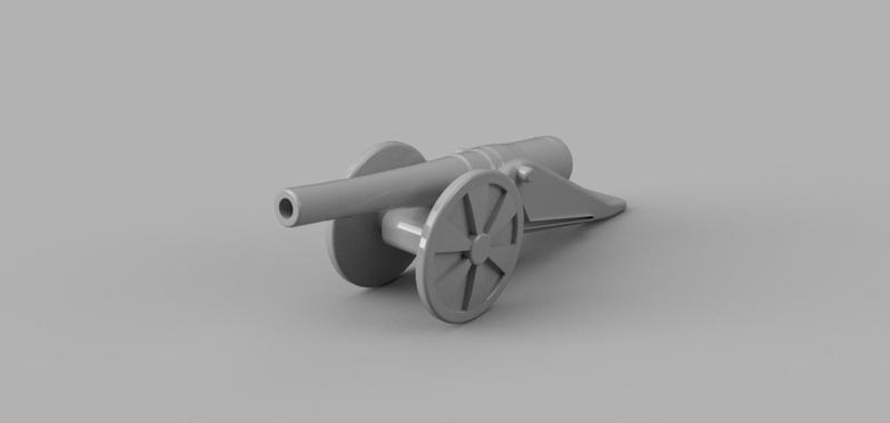 BL 5-inch howitzer, simplified.