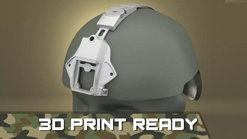Airsoft Wilcox Industries helmet mount 3 HOLE