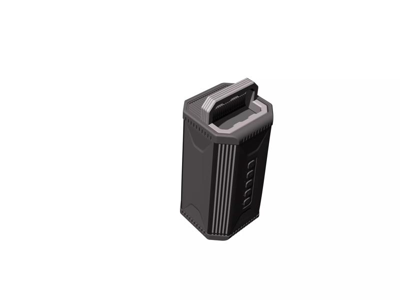 Black handlamp stereo