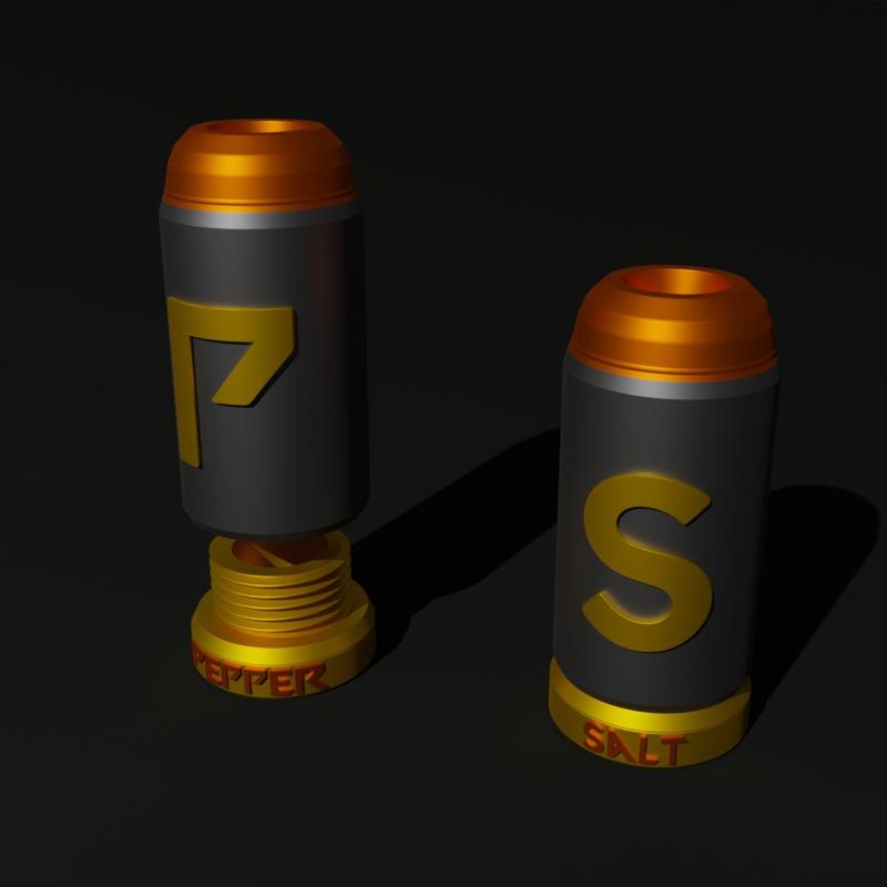 SALT AND PEPPER SHAKERS / SAL Y PIMIENTA ENVASE