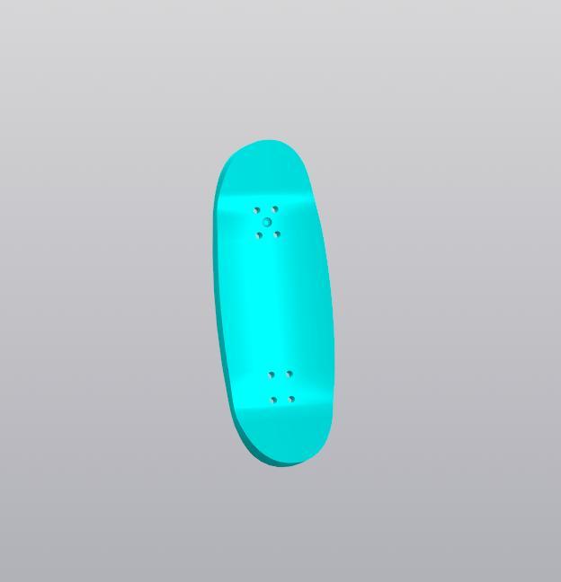 Eggy 34mm shape for medium fingerboard mold
