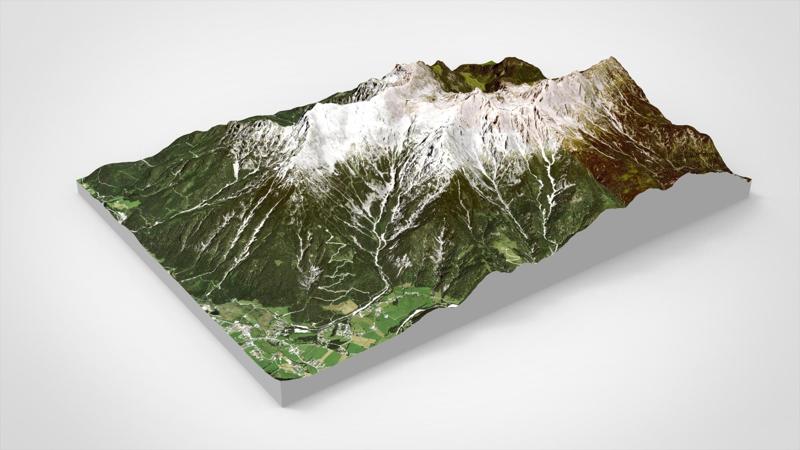 Mountain landscape Loferer Steinberg Austria