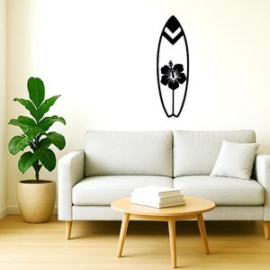 surfboard-shaped wall decoration