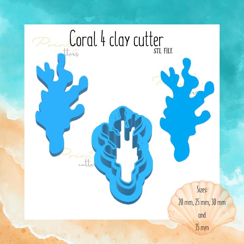 Coral clay cutter | Sea animal clay cutter | Summer clay cutter | Polymer clay tool | Clay cutter | Cookie cutter