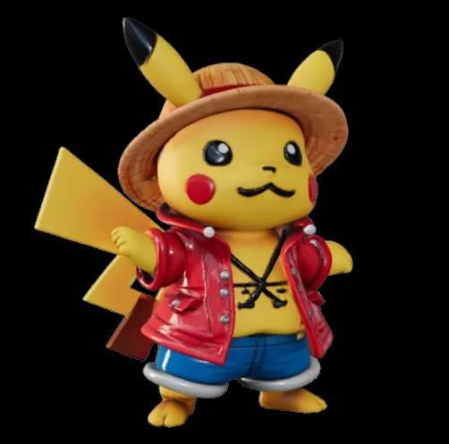 Pika D. Luffy - Pikachu in Straw Hat Outfit 🏴‍☠️⚡ | Pokémon x One Piece Crossover Collectible"