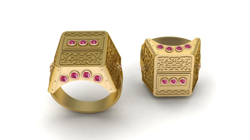 FASHATION RING PANDANT 3D PRINTABLE MODAL