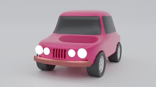 Old School Toy Car 3D model