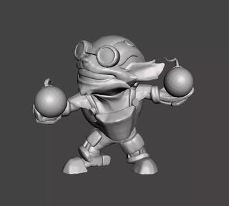 Ziggs 3D Model cartoon character