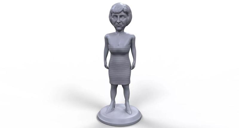 Theresa May stylized high quality 3d printable miniature