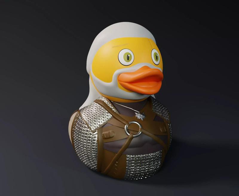 Cute Geralt of Rivia - The Witcher - Rubber Duck
