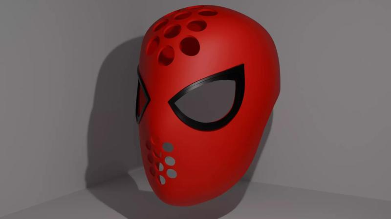 Tom Holland inspired spiderman faceshell and lenses