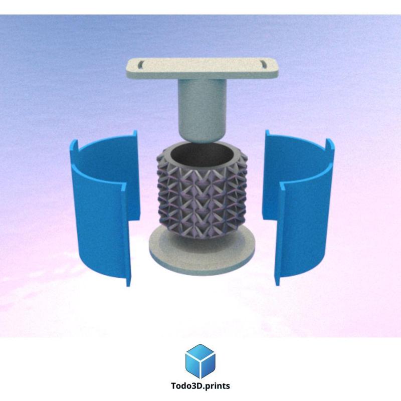 Decorative flower pot and silicone molds 6 - silicone mold