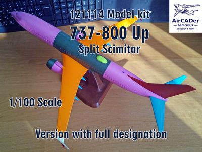 121114 Model kit Boeing 737-800 Split Scimitar Up