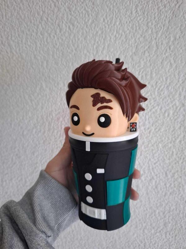 milkshake demon slayer tanjiro cup