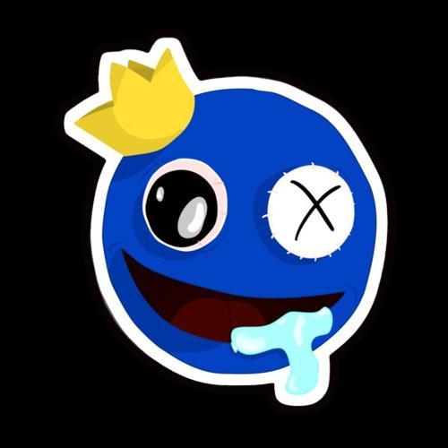 Blue Rainbow friends cookie