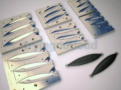 10-150  GR Slow PItch Slug Metal Jig Mold Packs