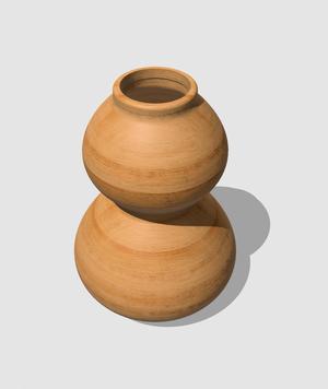 Bottle gourd vase