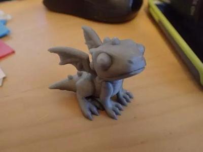 Cute Dragon - more easy printing