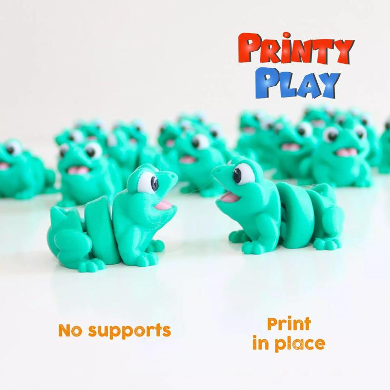 Cute Flexi Mini Frog- STL for 3d printing