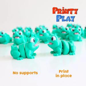 Cute Flexi Mini Frog- STL for 3d printing