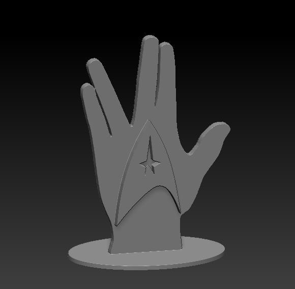 star trek cake topper