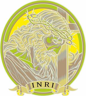 jesus multilayer painting