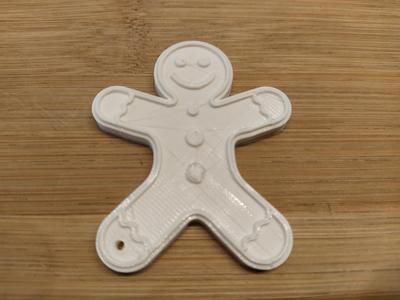 Gingerbread cookie keychain