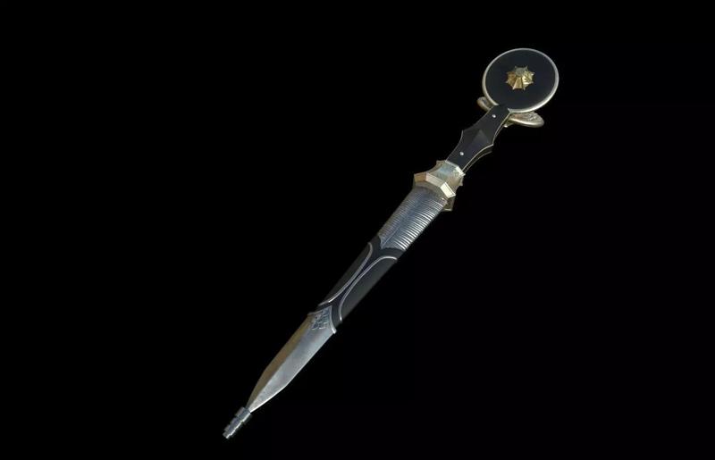 Daemon Targaryen Knife  with Sheathe 3d digital download