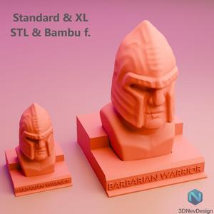 Barbarian Warrior Bust + Base – Collector’s Edition (Standard + XL)