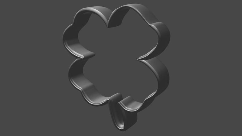 3D printing file - Shamrock Clover Cookie Cutter