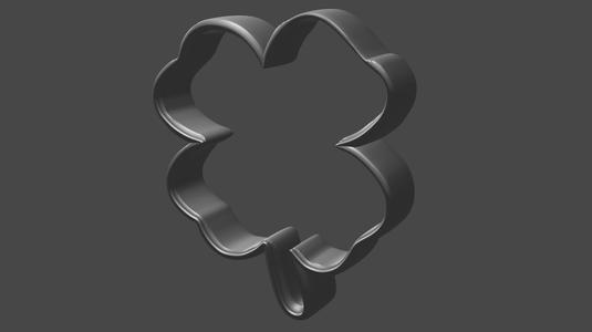 3D printing file - Shamrock Clover Cookie Cutter