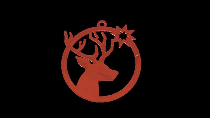 Christmas tree decoration "stag head"